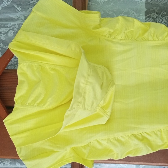 MPG neon yellow athletic top size xs - Picture 7 of 8